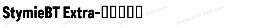StymieBT Extra字体转换
